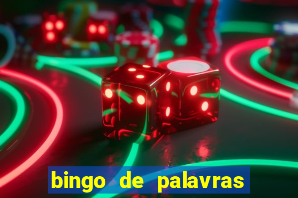 bingo de palavras de natal